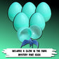 Glow in the Dark Dino Mystery Eggs 6pk